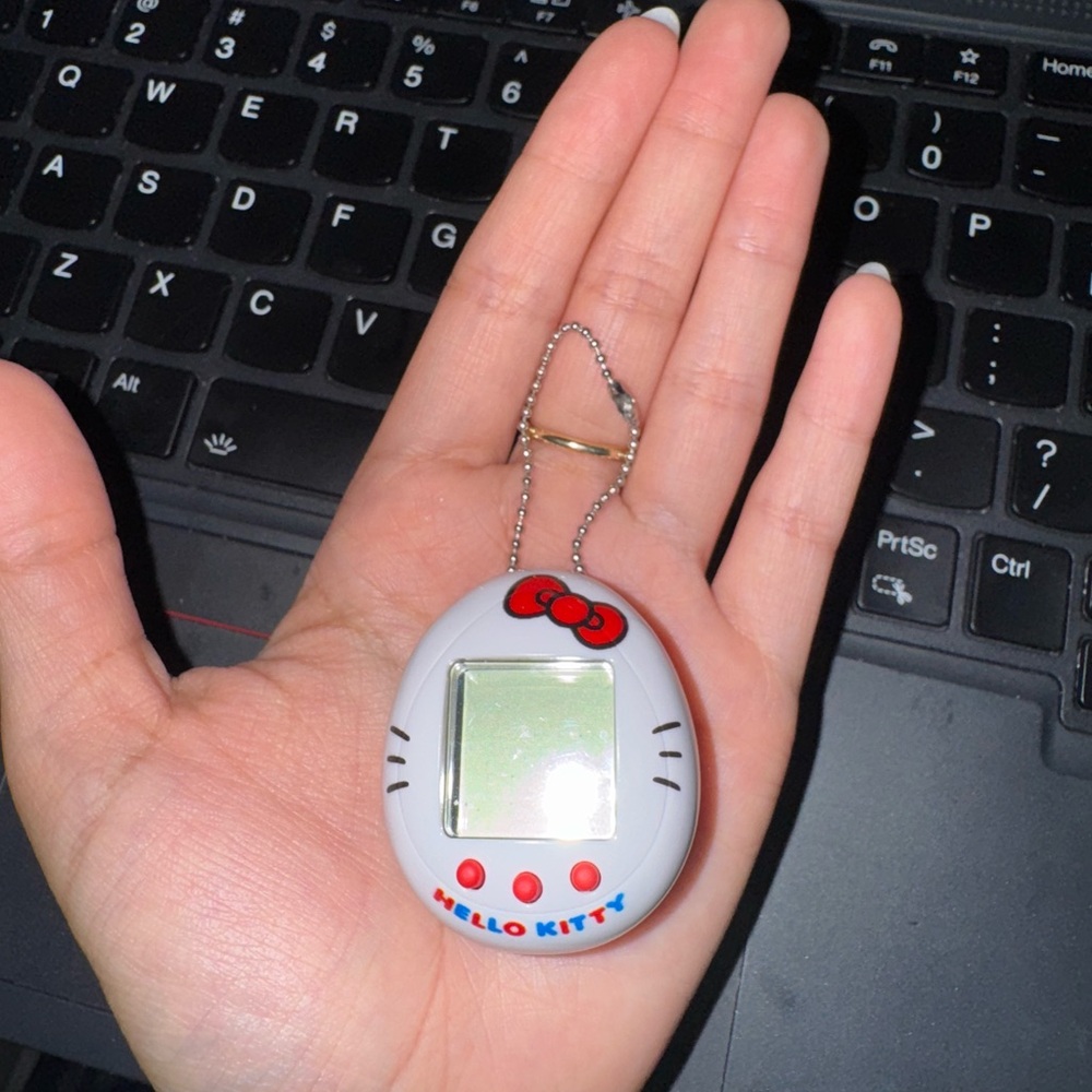 Hello Kitty Tamagotchi Keychain